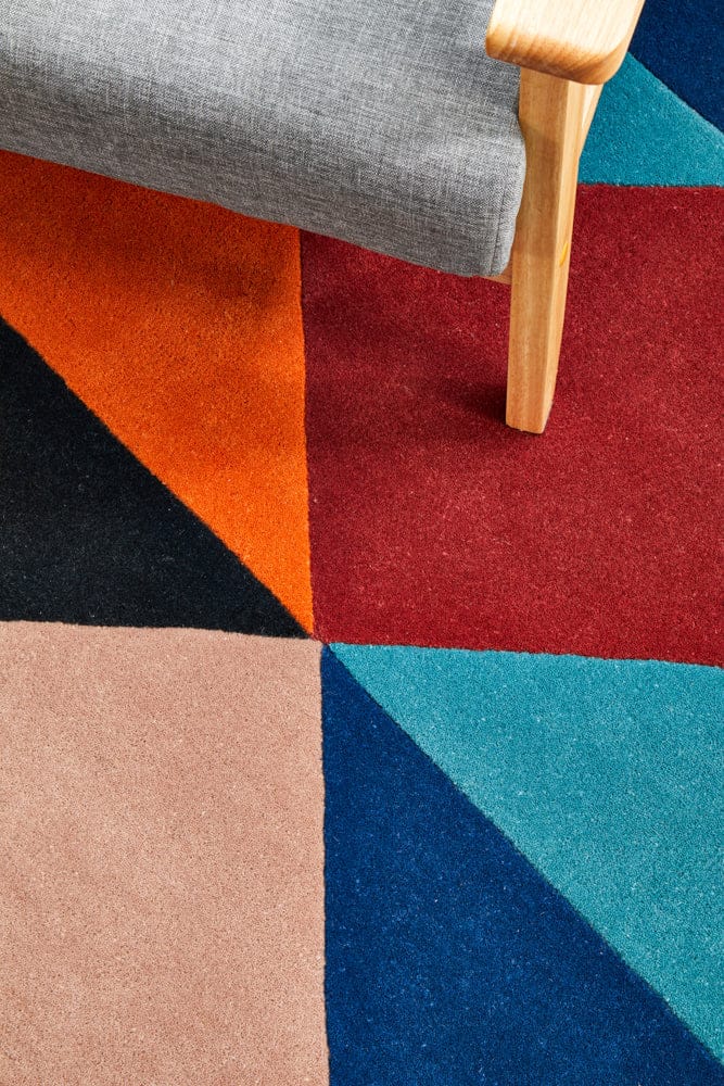 Rug Culture Rugs Matrix Pure Wool 904 Sunset Round Rug