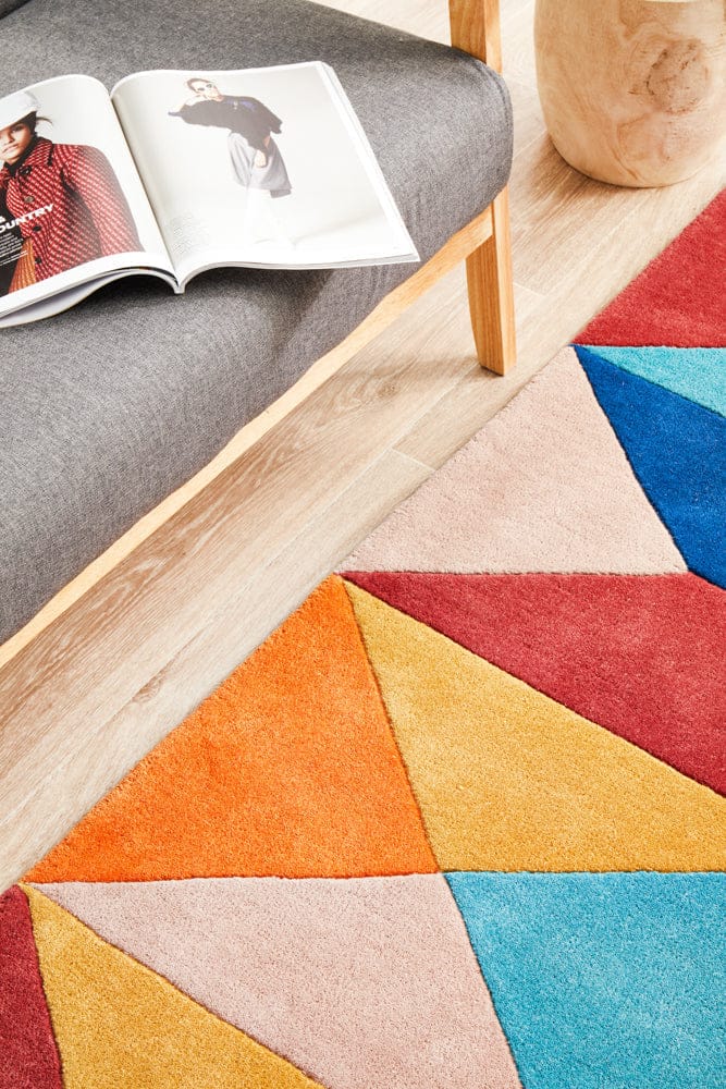 Rug Culture Rugs Matrix Pure Wool 904 Sunset Runner Rug