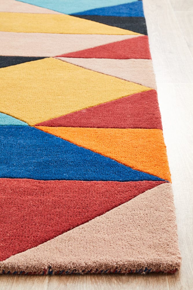 Rug Culture Rugs Matrix Pure Wool 904 Sunset Runner Rug
