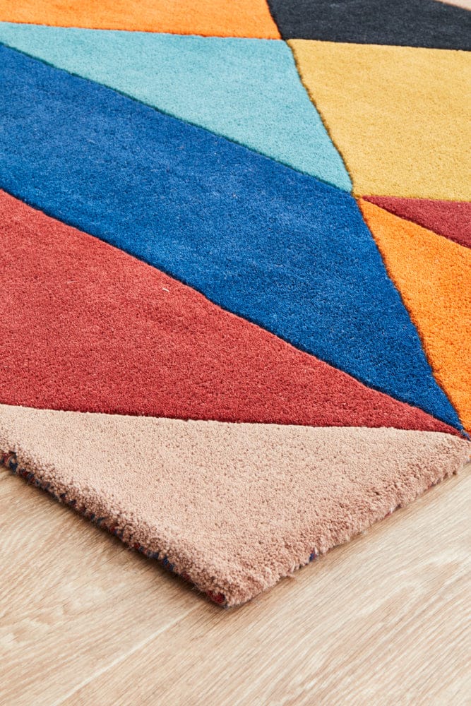 Rug Culture Rugs Matrix Pure Wool 904 Sunset Runner Rug