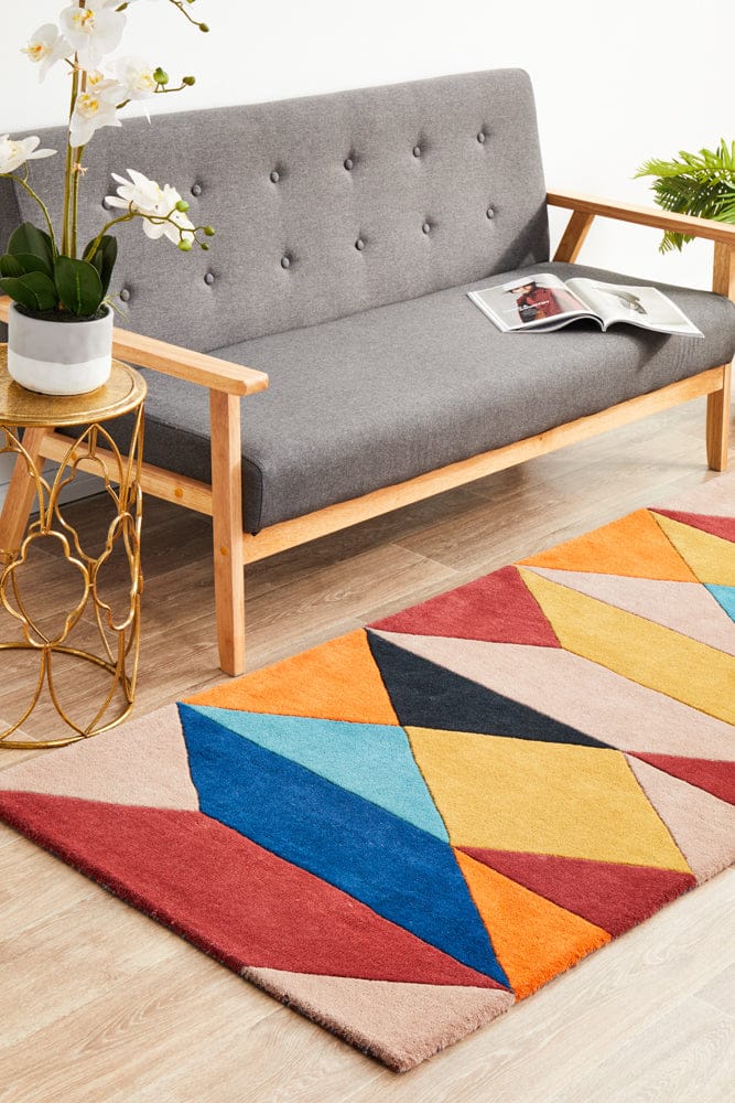 Rug Culture Rugs Matrix Pure Wool 904 Sunset Runner Rug
