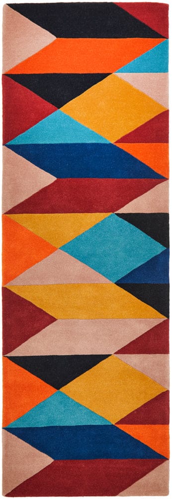 Rug Culture Rugs Matrix Pure Wool 904 Sunset Runner Rug