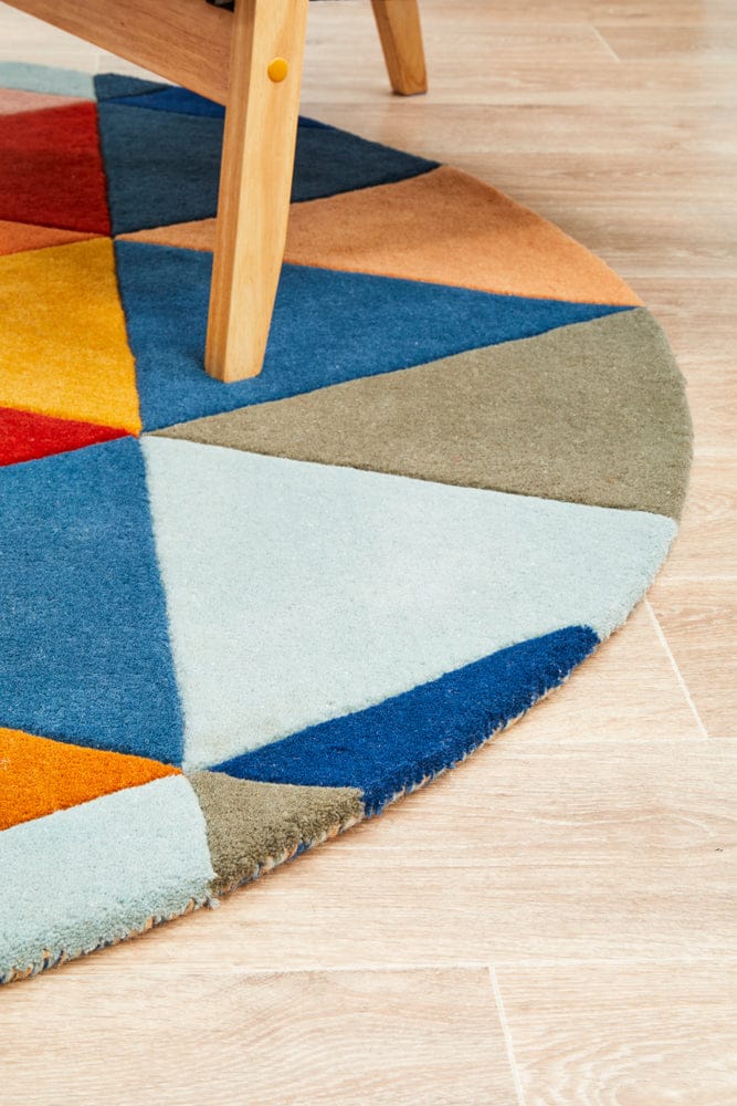 Rug Culture Rugs Matrix Pure Wool 905 Multi Round Rug