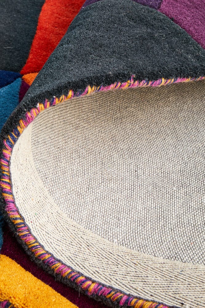 Rug Culture Rugs Matrix Pure Wool 906 Crayon Round Rug