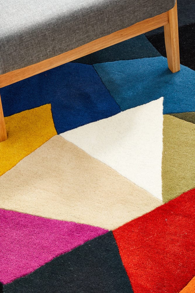 Rug Culture Rugs Matrix Pure Wool 906 Crayon Round Rug