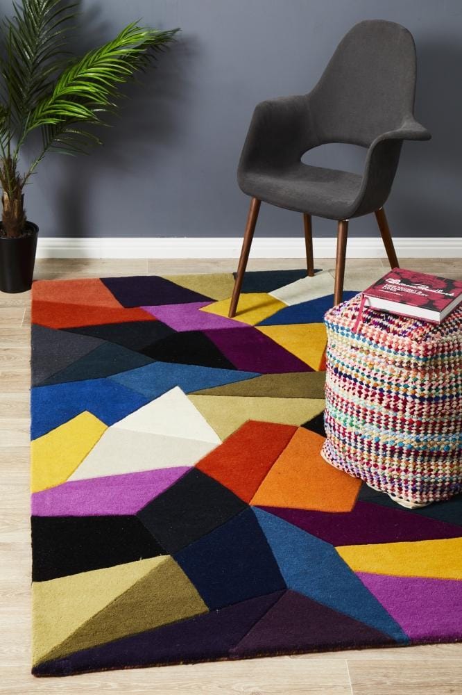 Rug Culture Rugs Matrix Pure Wool 906 Crayon Rug