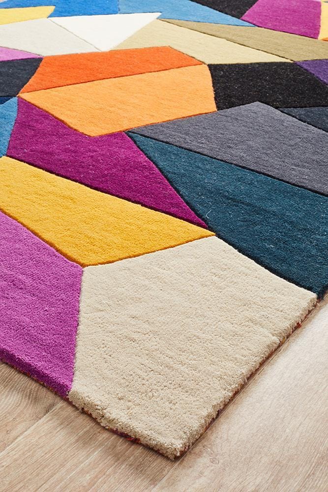 Rug Culture Rugs Matrix Pure Wool 906 Crayon Rug