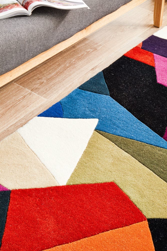 Rug Culture Rugs Matrix Pure Wool 906 Crayon Runner Rug