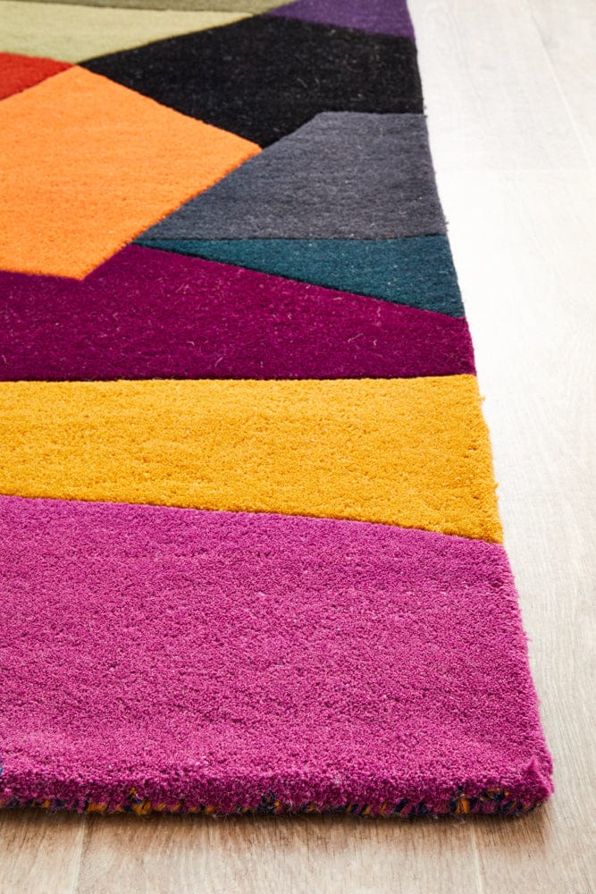 Rug Culture Rugs Matrix Pure Wool 906 Crayon Runner Rug