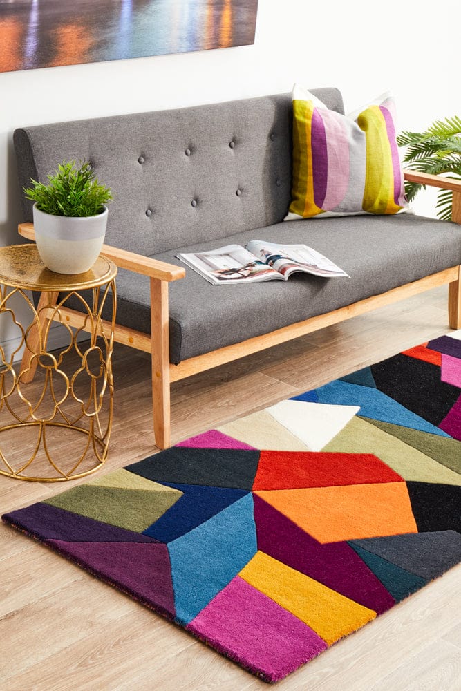 Rug Culture Rugs Matrix Pure Wool 906 Crayon Runner Rug