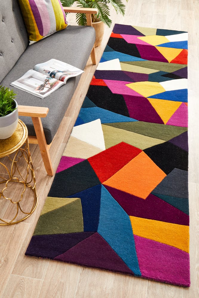 Rug Culture Rugs Matrix Pure Wool 906 Crayon Runner Rug