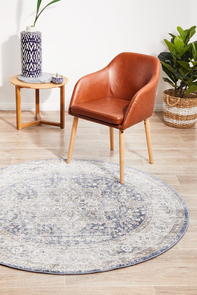 RUG CULTURE Rugs Mayfair Hugo Ocean Round Rug