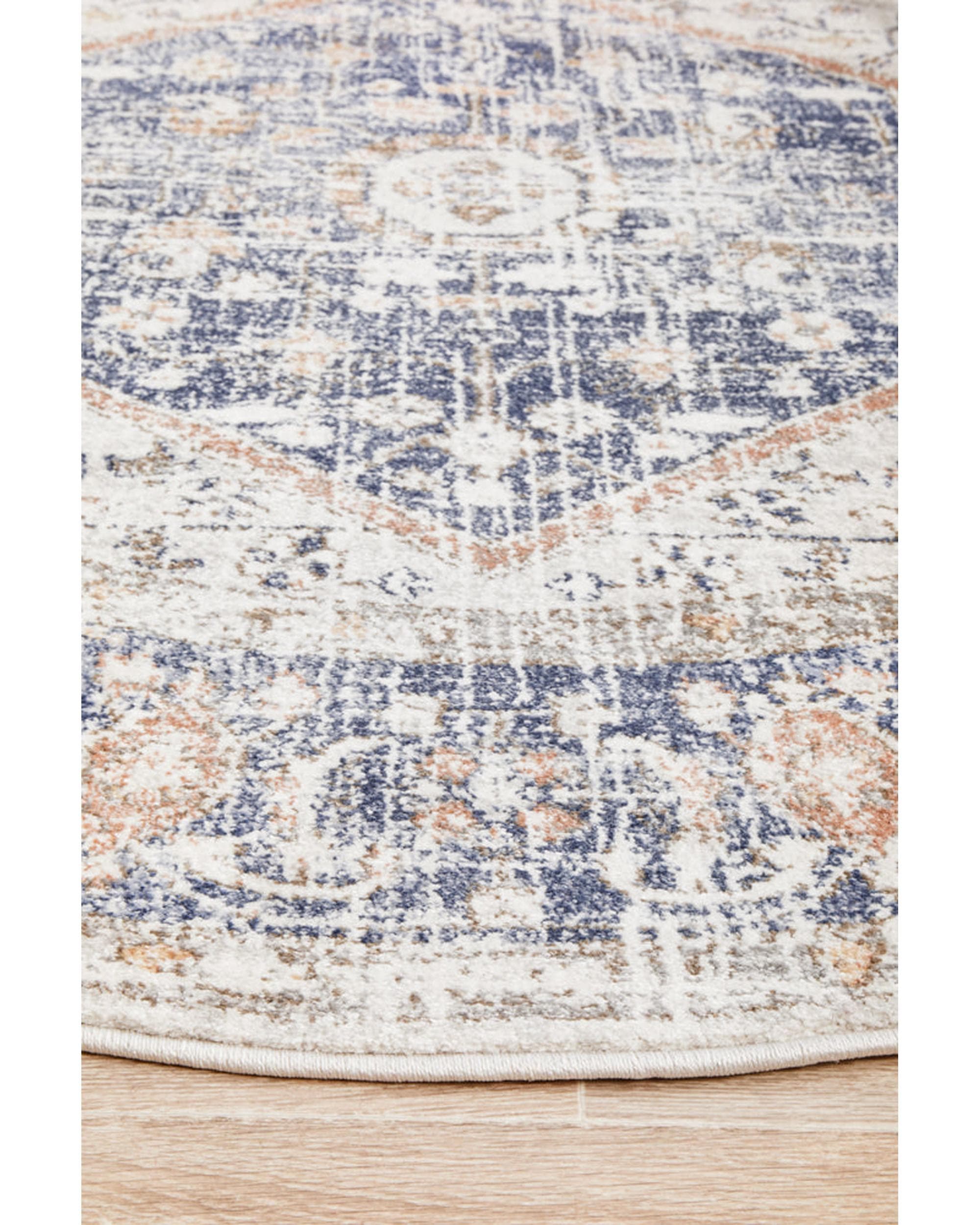 RUG CULTURE Rugs Mayfair Lorissa Blue Round Rug