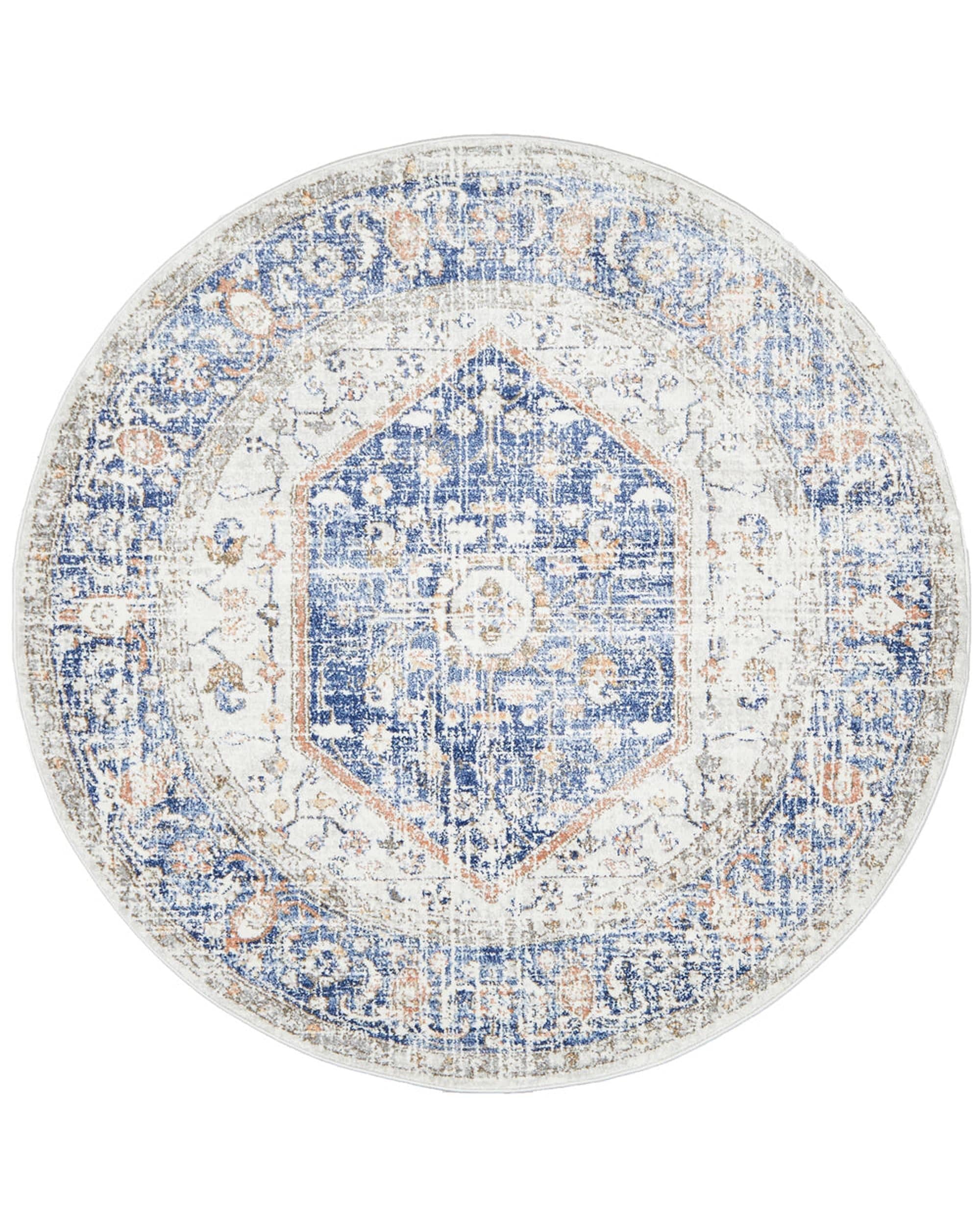 RUG CULTURE Rugs Mayfair Lorissa Blue Round Rug