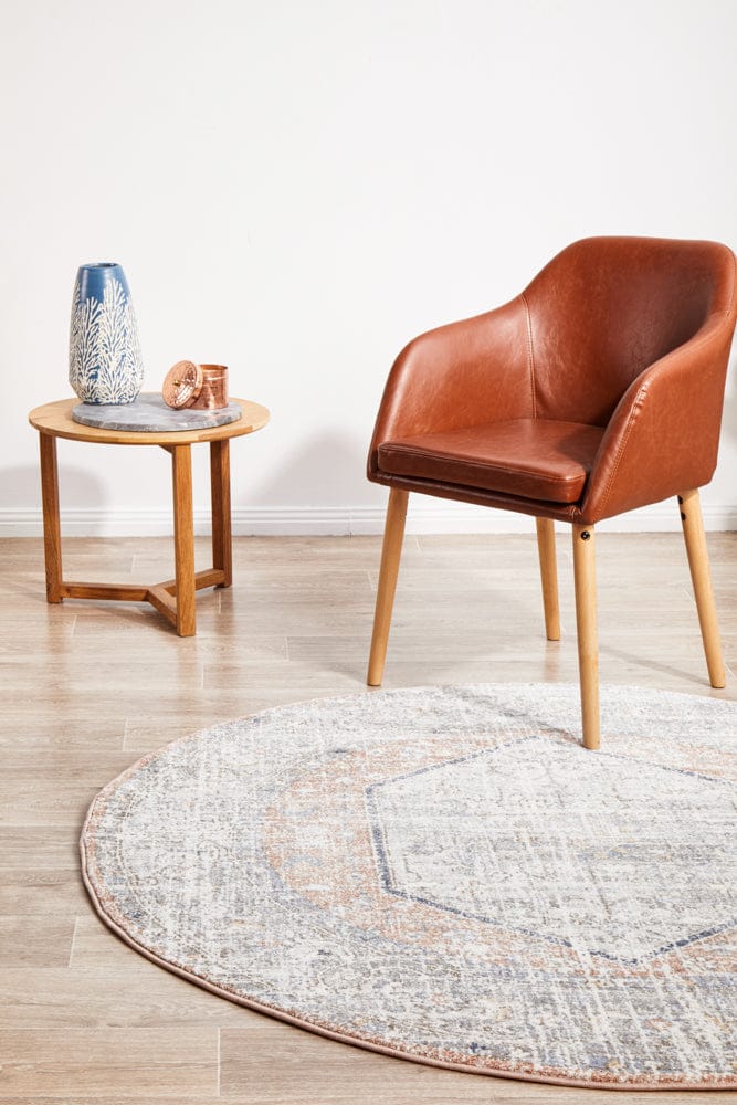 RUG CULTURE Rugs Mayfair Lorissa Peach Round Rug
