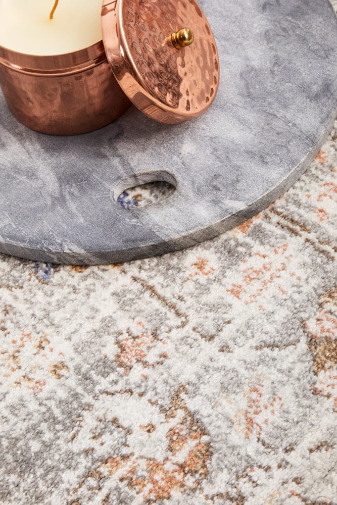 RUG CULTURE Rugs Mayfair Lorissa Silver Round Rug