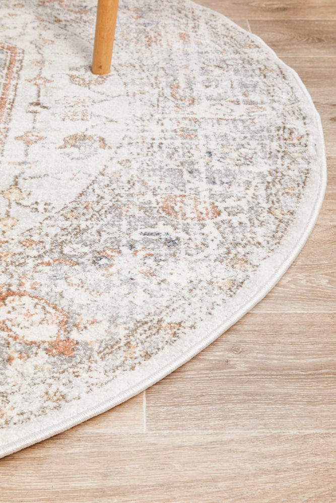 RUG CULTURE Rugs Mayfair Lorissa Silver Round Rug