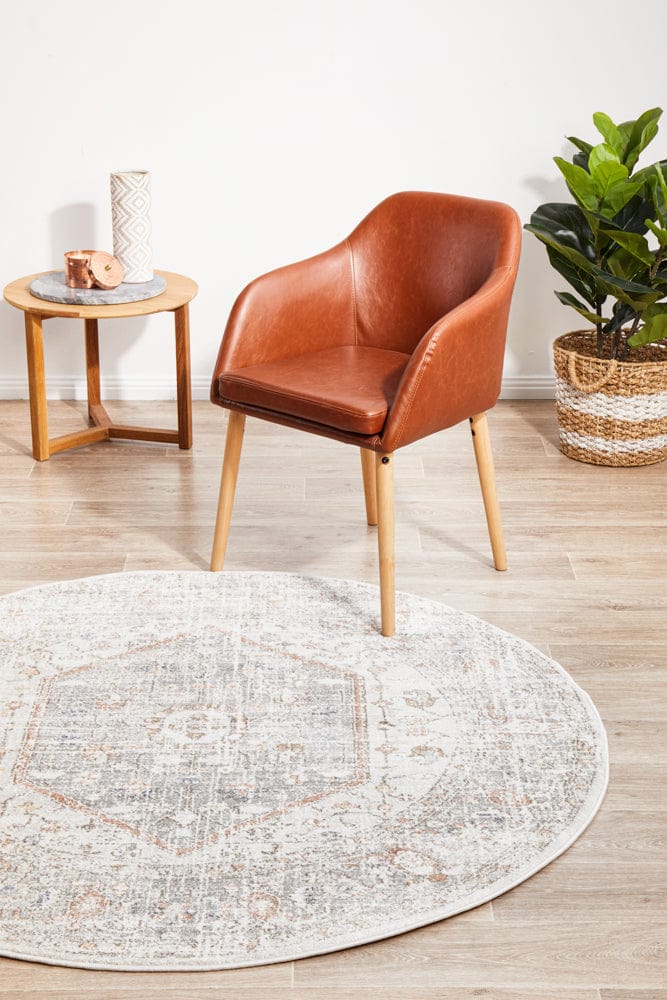 RUG CULTURE Rugs Mayfair Lorissa Silver Round Rug