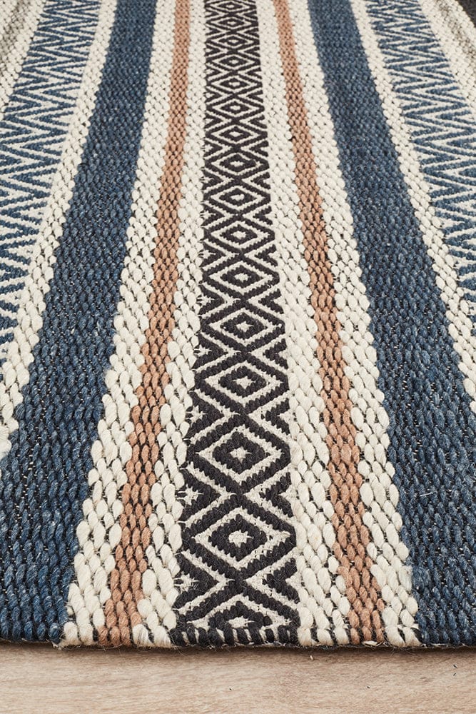 Rug Culture Rugs Miller Rhythm Swing Denim Rug