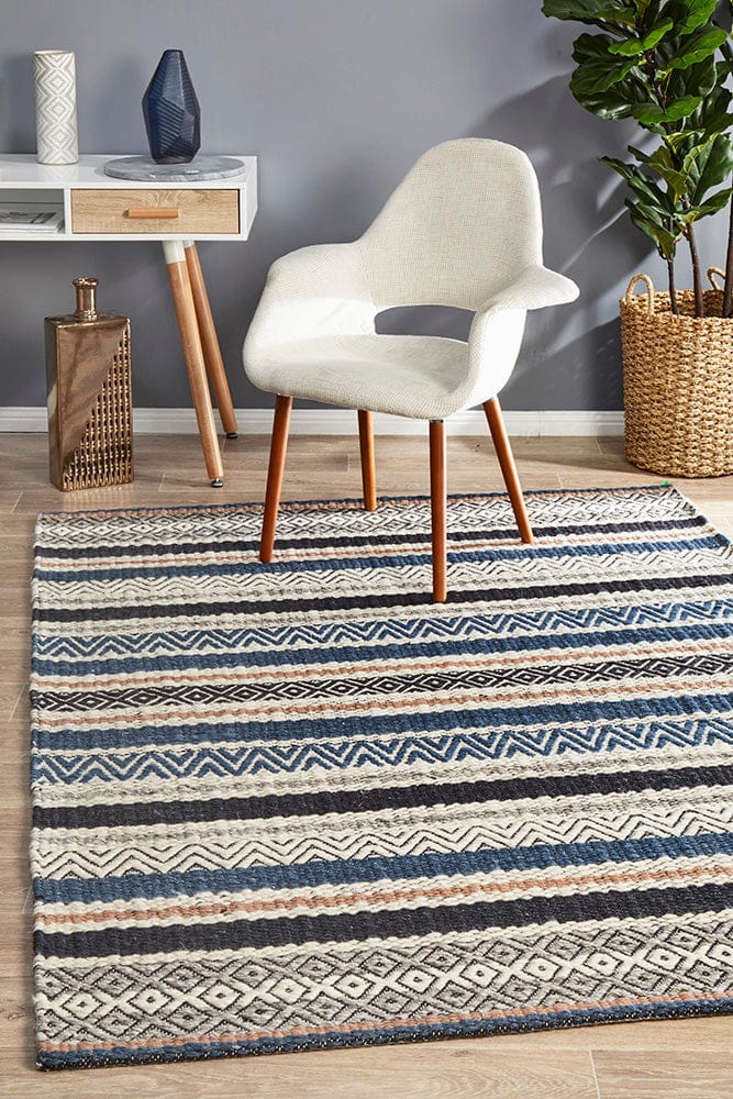 Rug Culture Rugs Miller Rhythm Swing Denim Rug