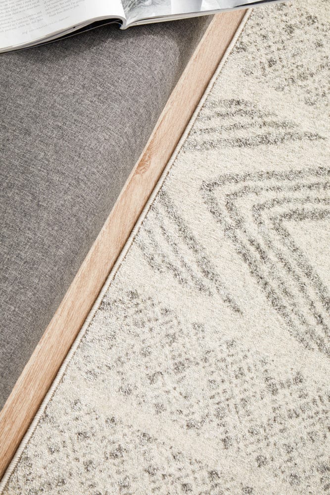 Rug Culture Rugs Mirage Adani  Modern Tribal Design Grey Runner Rug