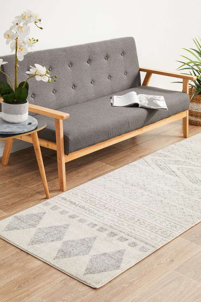 Rug Culture Rugs Mirage Adani  Modern Tribal Design Grey Runner Rug