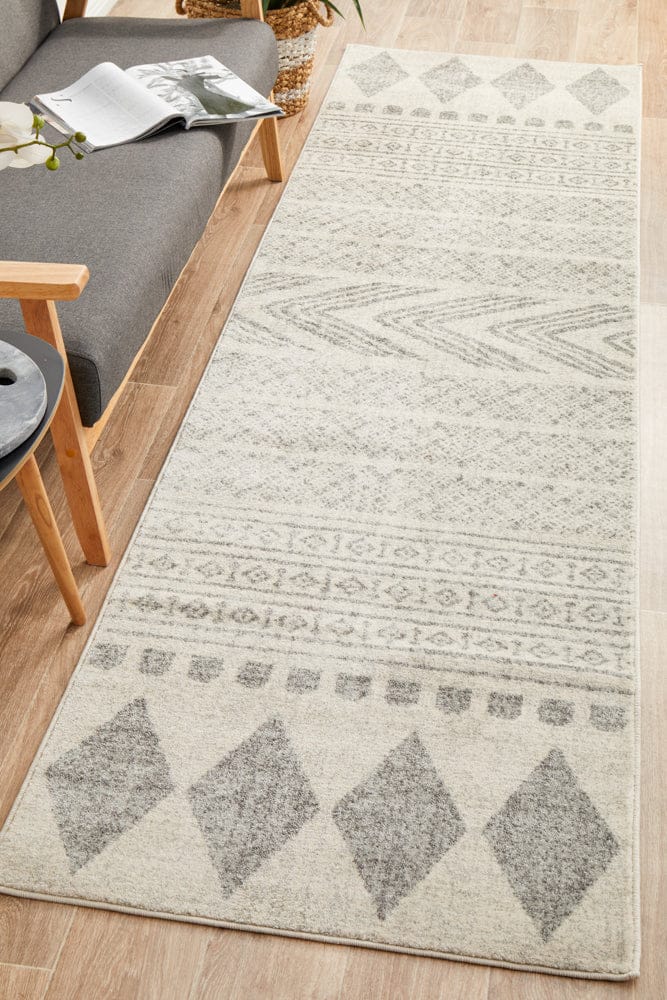 Rug Culture Rugs Mirage Adani  Modern Tribal Design Grey Runner Rug