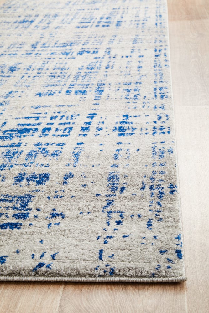 Rug Culture Rugs Mirage Ashley Abstract Modern Blue Grey Runner Rug