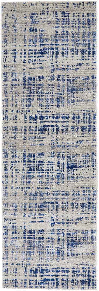 Rug Culture Rugs Mirage Ashley Abstract Modern Blue Grey Runner Rug