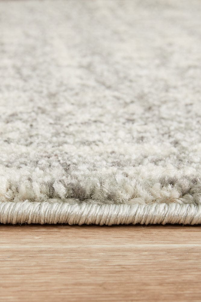 Rug Culture Rugs Mirage Ashley Abstract Modern Silver Grey Runner Rug