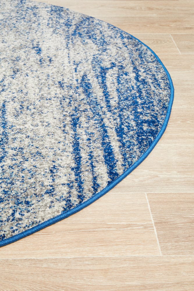 Rug Culture Rugs Mirage Casandra Dunescape Modern Blue Grey Round Rug