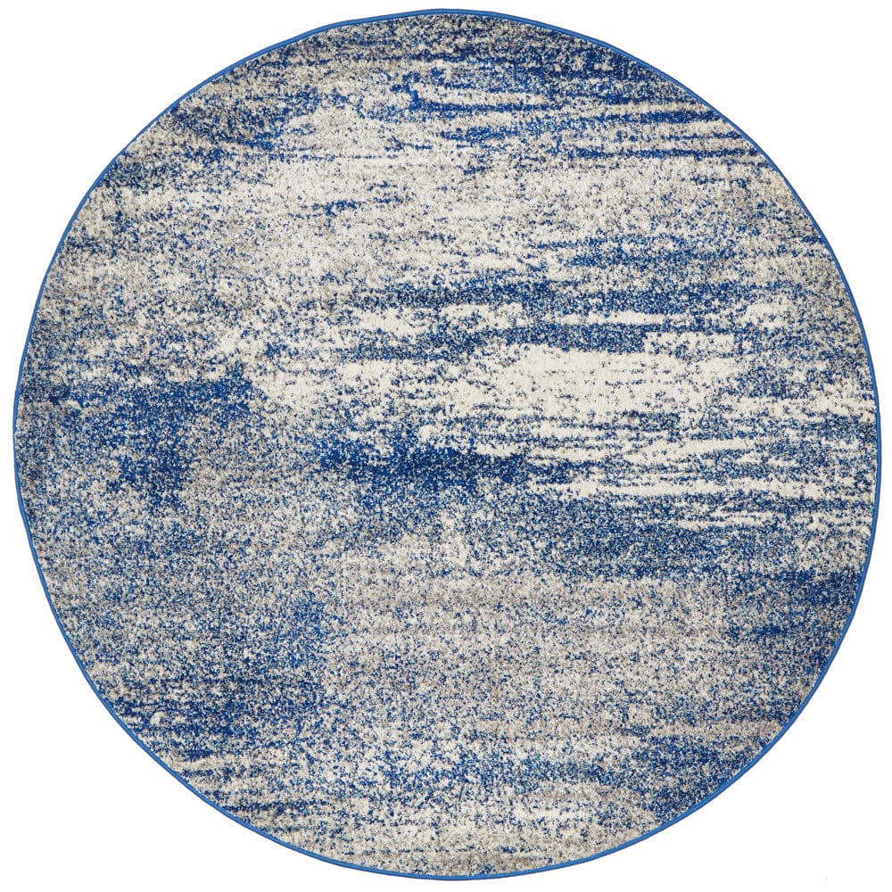 Rug Culture Rugs Mirage Casandra Dunescape Modern Blue Grey Round Rug