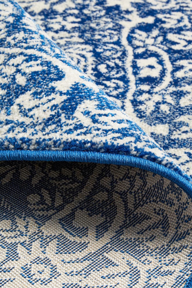 Rug Culture Rugs Mirage Gwyneth Stunning Transitional Navy Round Rug