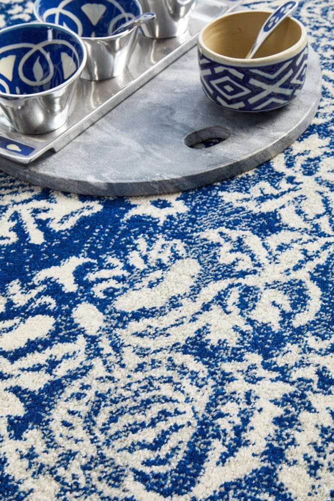 Rug Culture Rugs Mirage Gwyneth Stunning Transitional Navy Round Rug