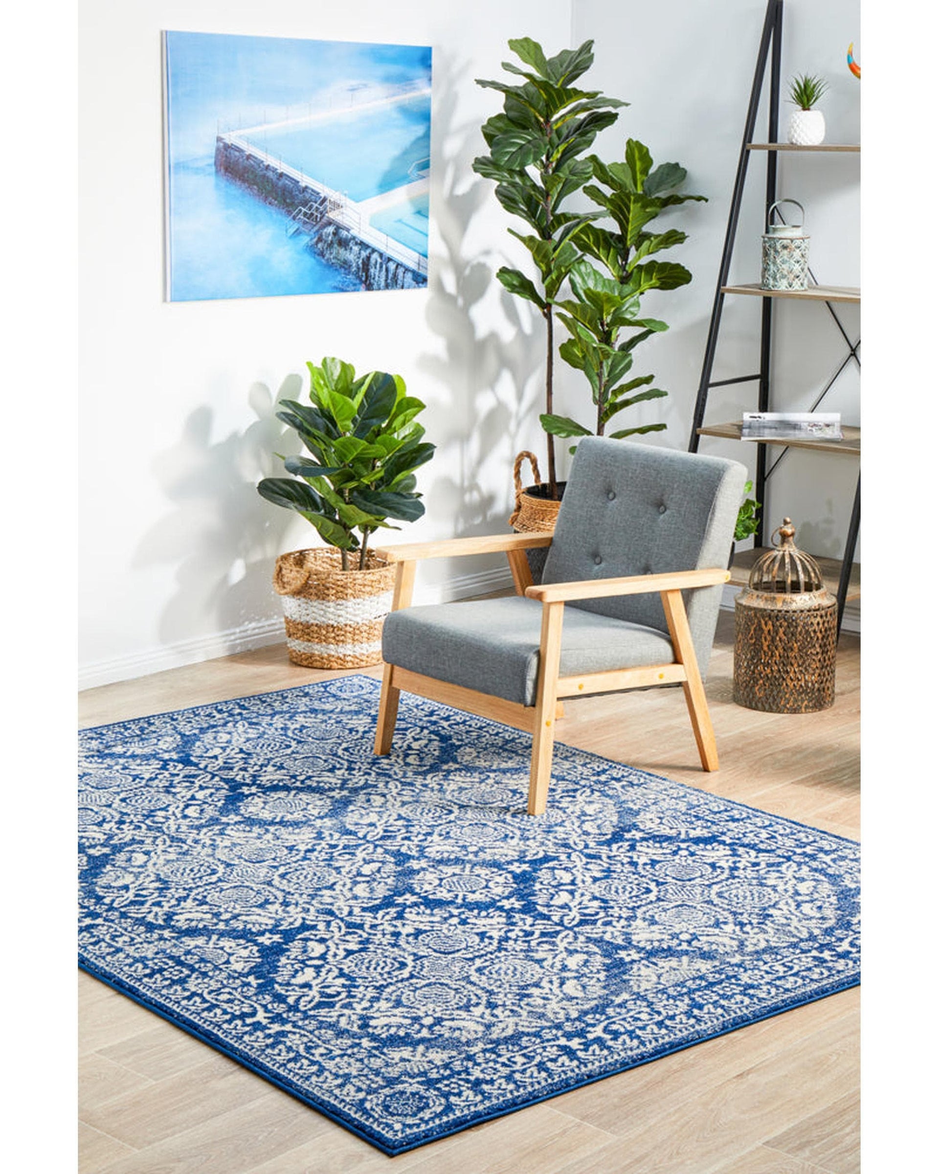 Rug Culture Rugs Mirage Gwyneth Stunning Transitional Navy Rug