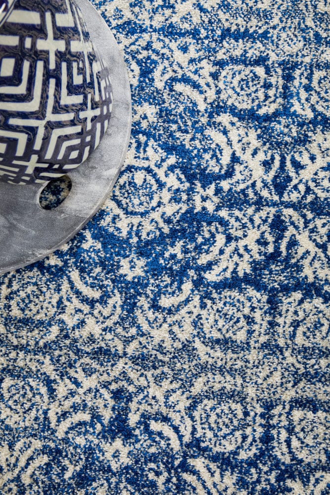Rug Culture Rugs Mirage Gwyneth Stunning Transitional Navy Runner Rug