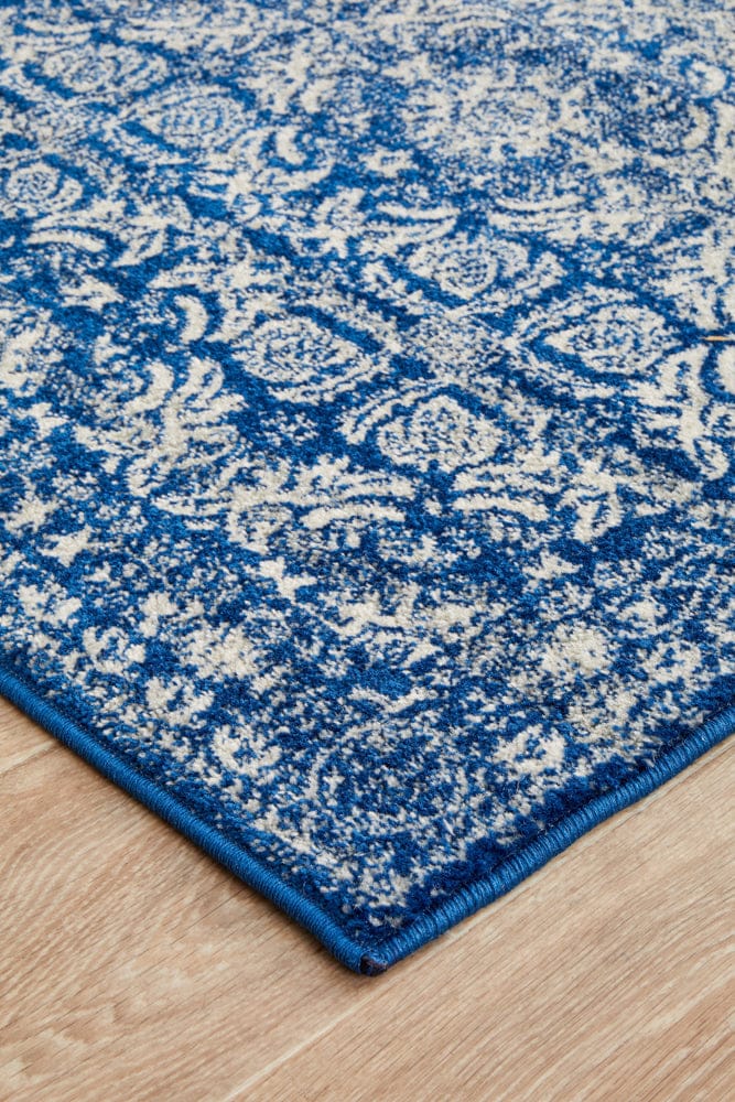 Rug Culture Rugs Mirage Gwyneth Stunning Transitional Navy Runner Rug