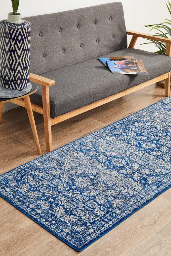 Rug Culture Rugs Mirage Gwyneth Stunning Transitional Navy Runner Rug