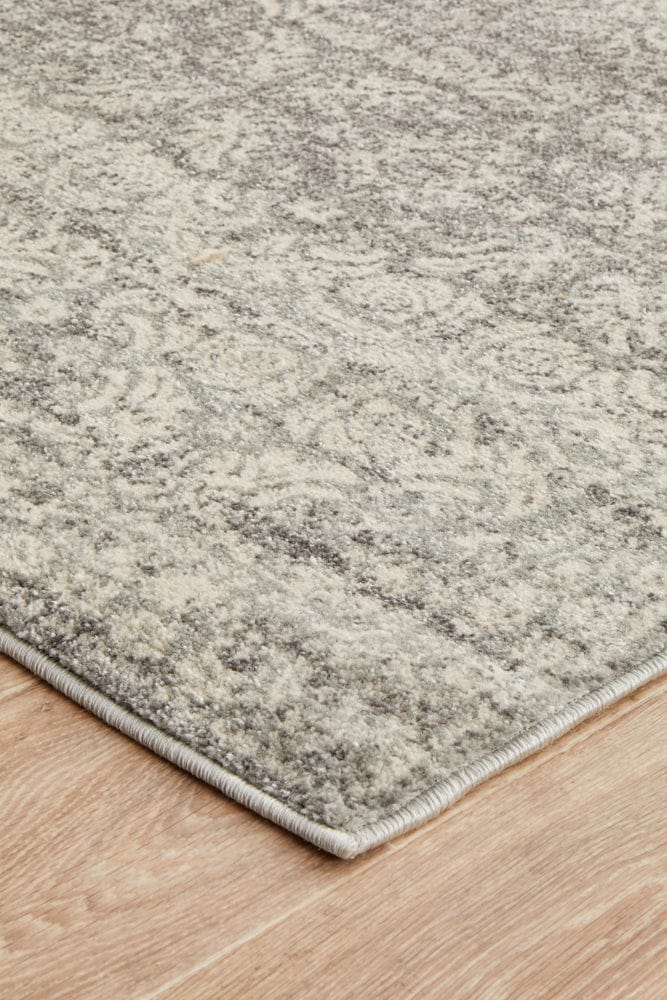 Rug Culture Rugs Mirage Gwyneth Stunning Transitional Silver Runner Rug