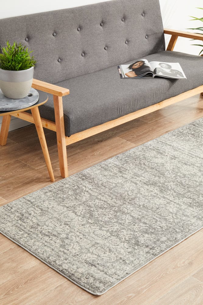 Rug Culture Rugs Mirage Gwyneth Stunning Transitional Silver Runner Rug