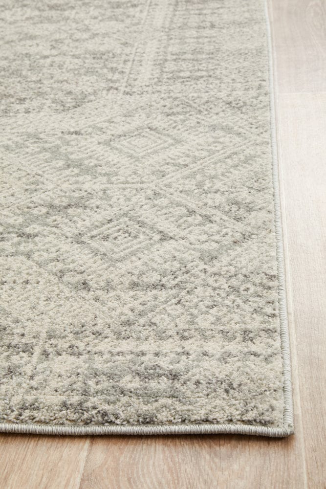 Rug Culture Rugs Mirage Zelda Silver Grey Runner Rug