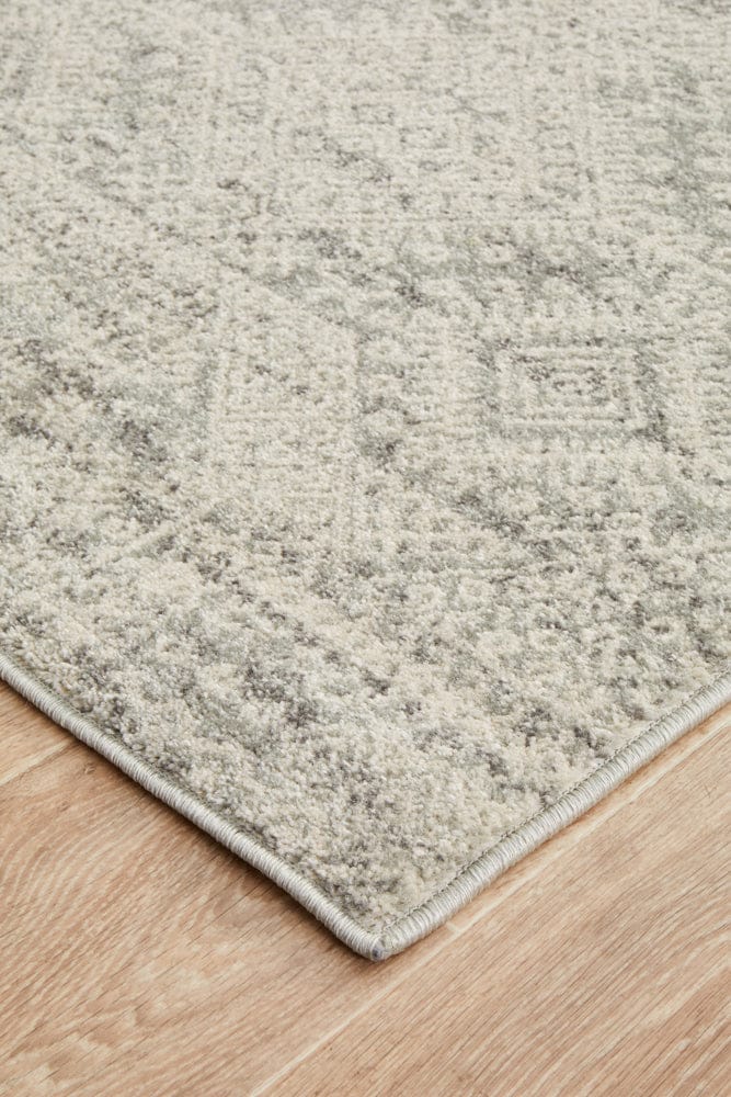 Rug Culture Rugs Mirage Zelda Silver Grey Runner Rug