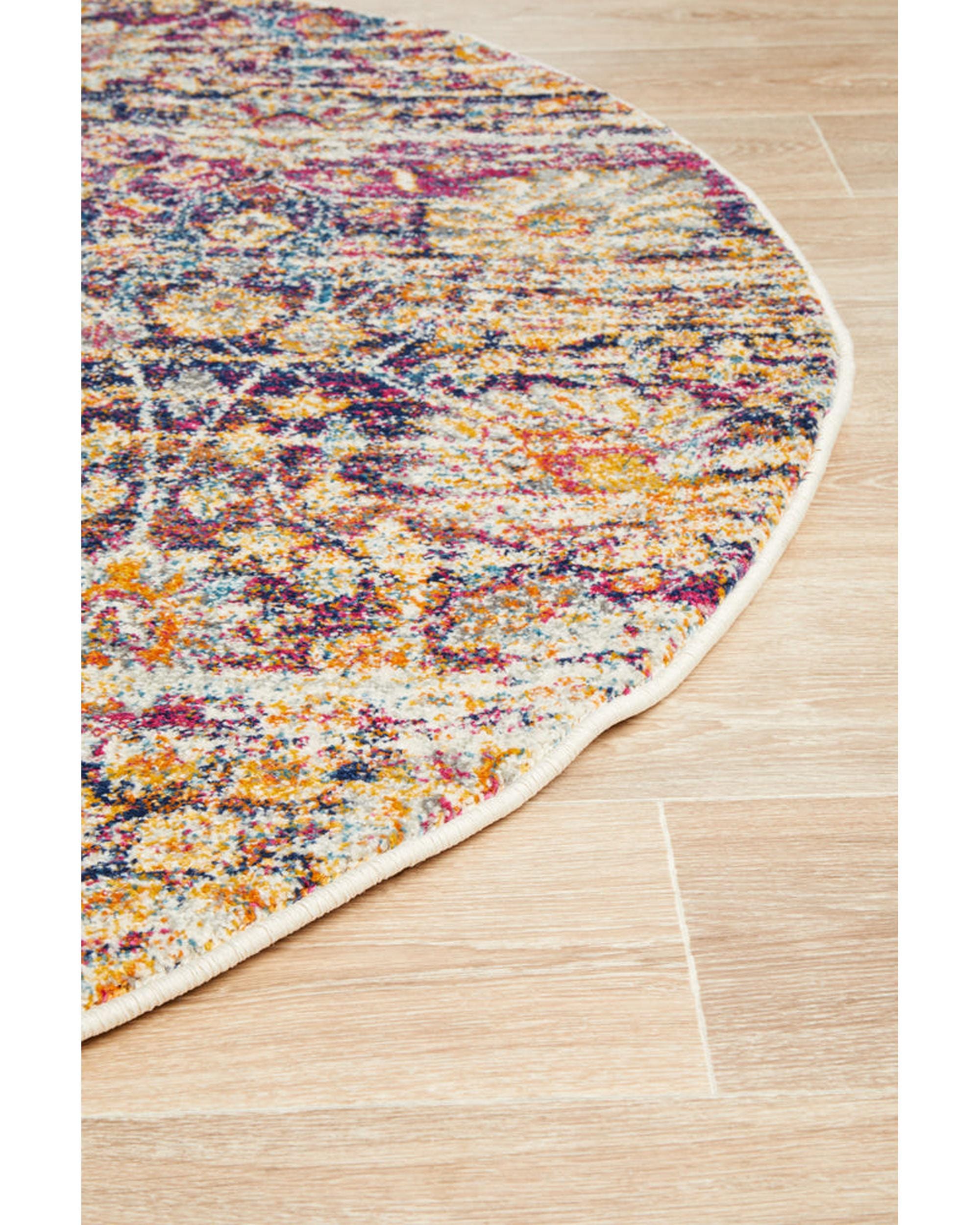Rug Culture Rugs Mirage Zolan Transitional Multi Round Rug