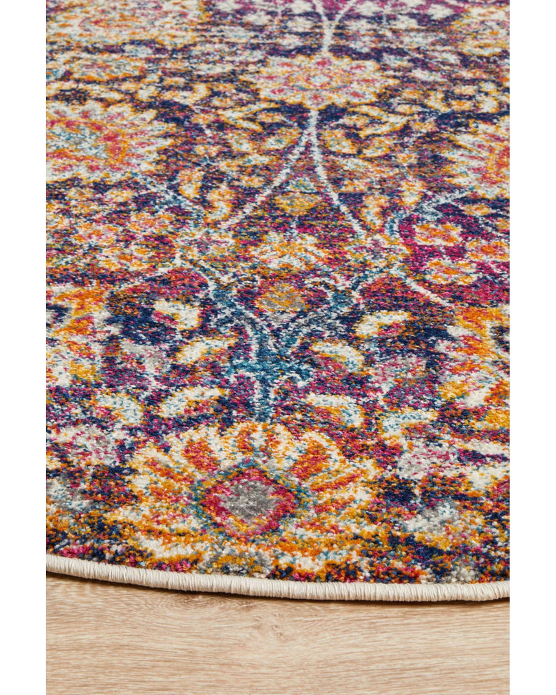 Rug Culture Rugs Mirage Zolan Transitional Multi Round Rug