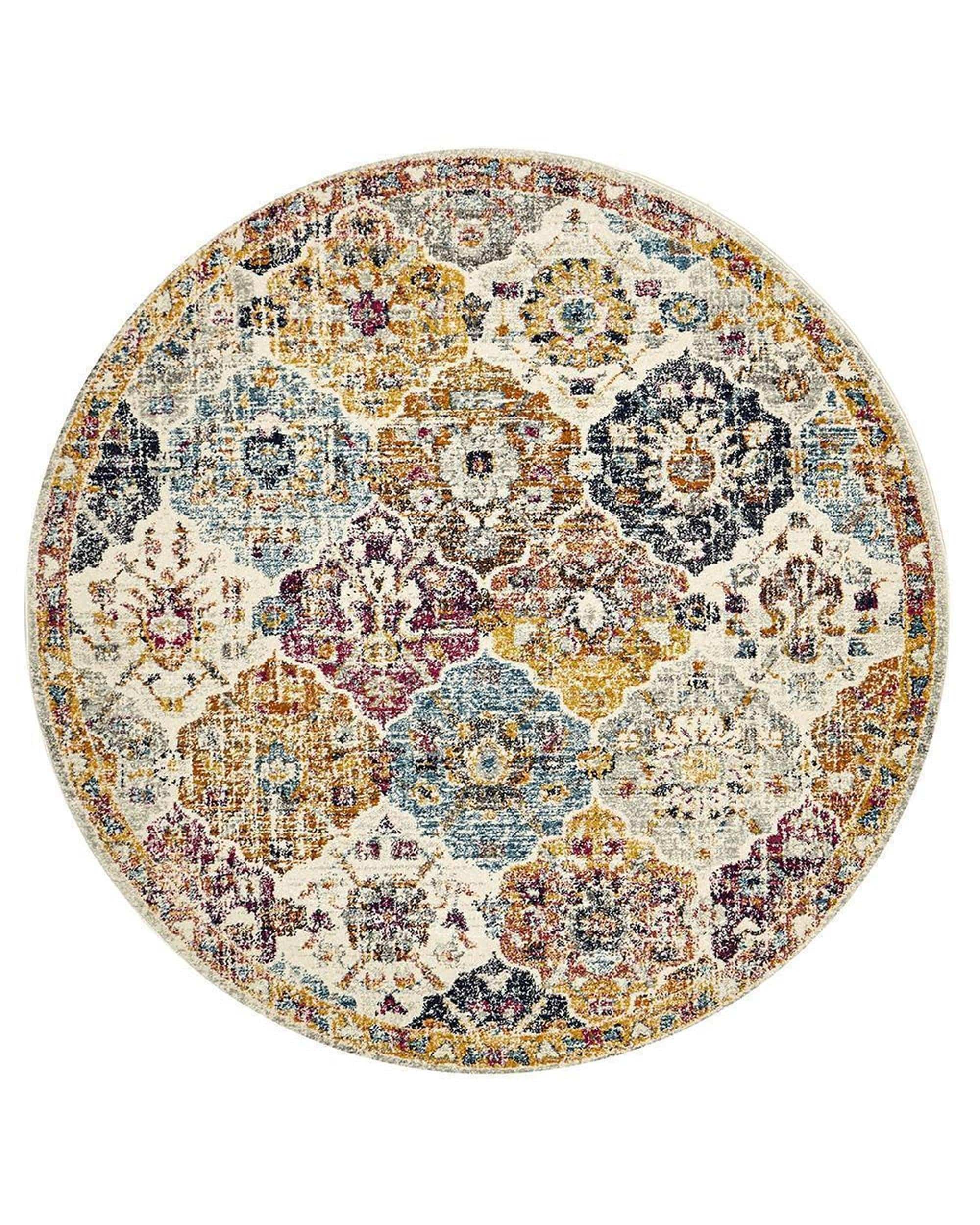 Rug Culture Rugs Museum Ainsley Round Rust Rug