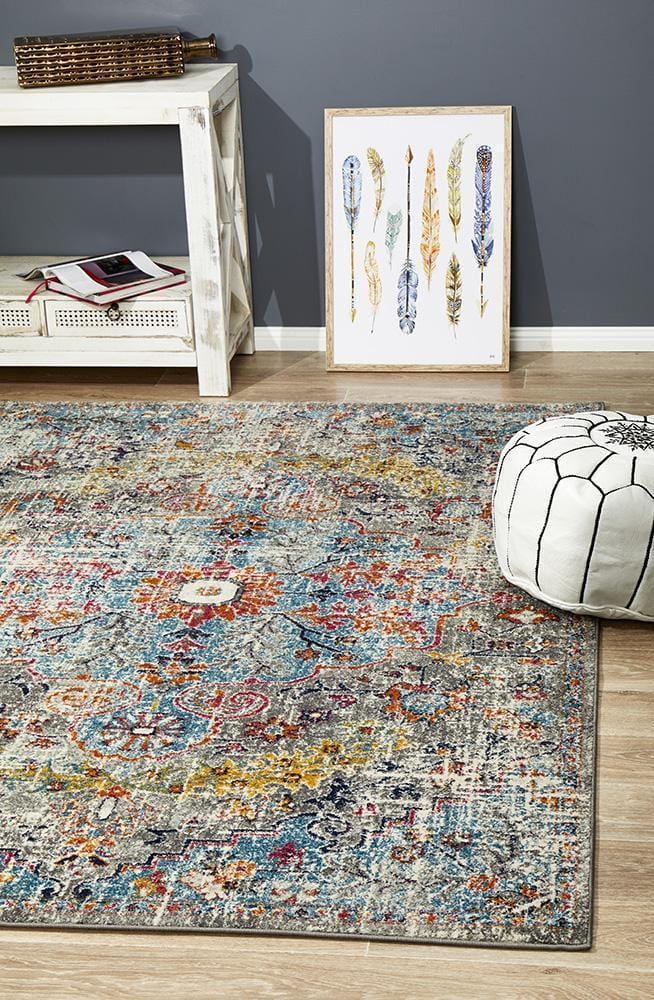 Rug Culture Rugs Museum Huxley Multi Coloured Rug