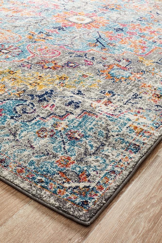 Rug Culture Rugs Museum Huxley Multi Coloured Runner