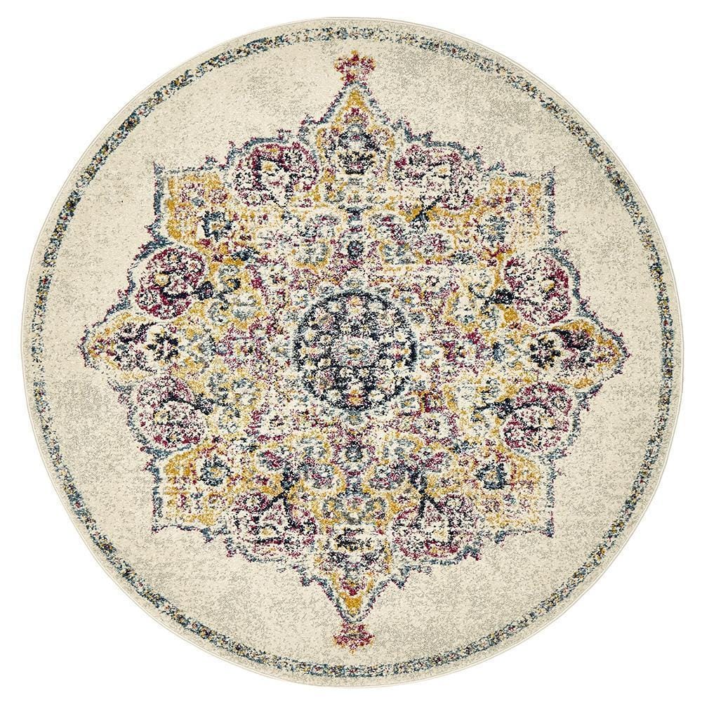 Rug Culture Rugs Museum Kendall Bone Round Rug