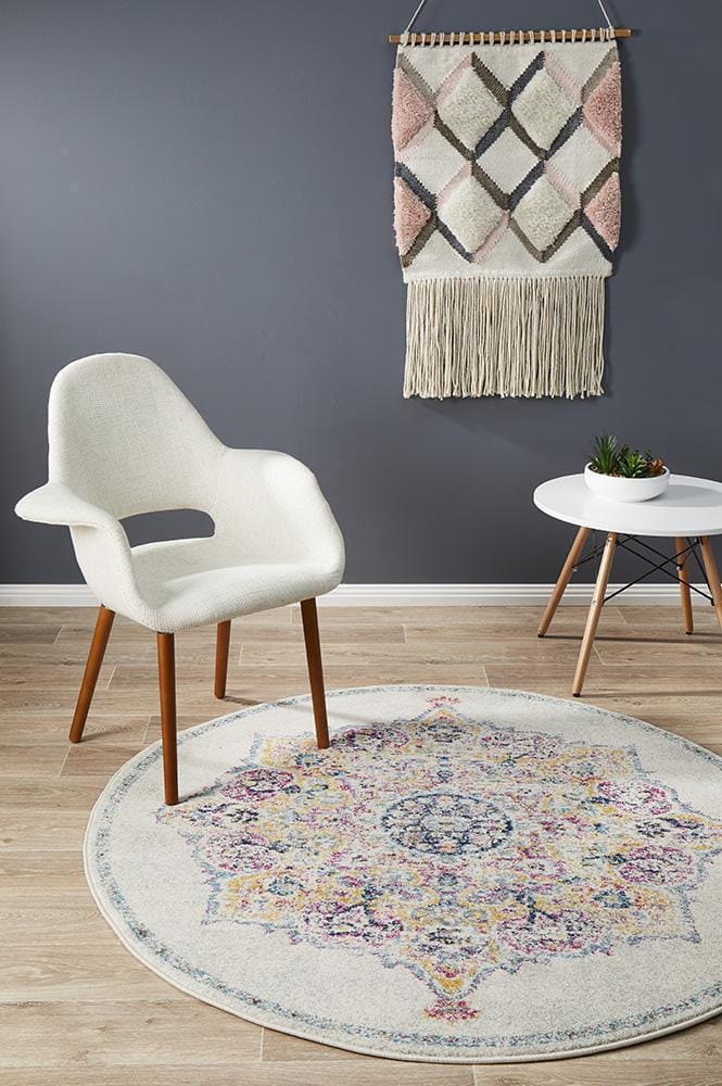 Rug Culture Rugs Museum Kendall Bone Round Rug