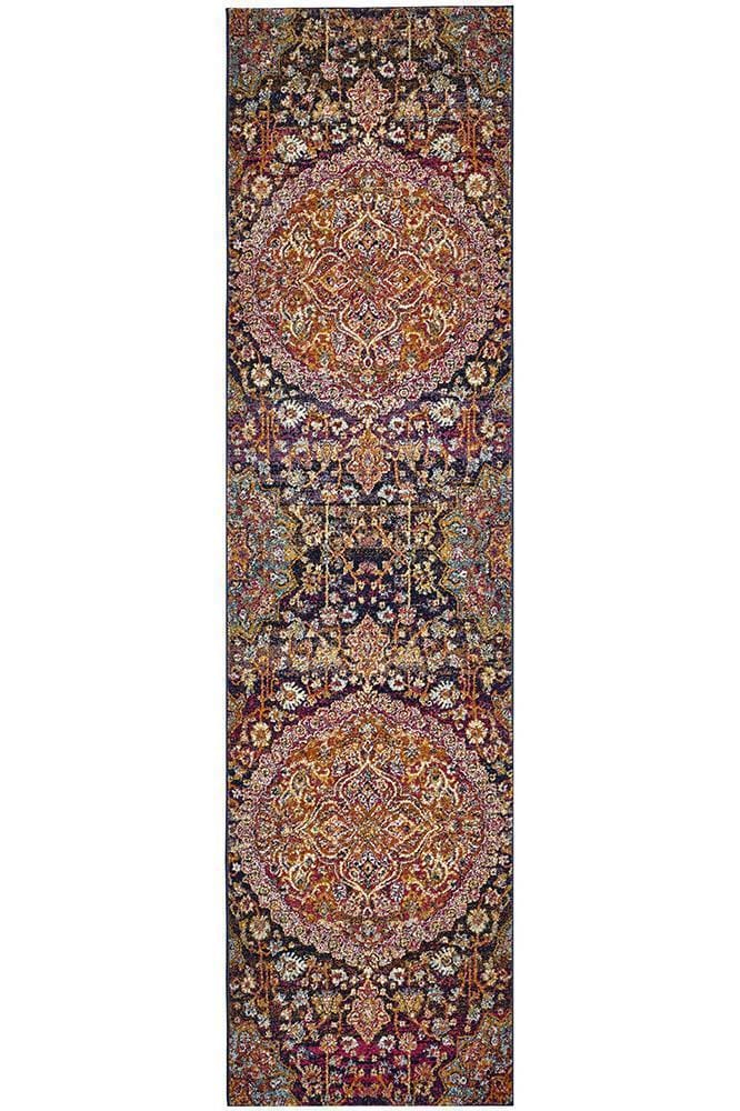 Rug Culture Rugs Museum Preston Multi Coloured Runner